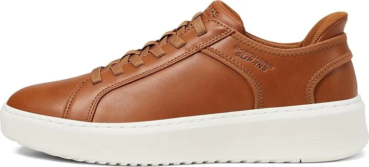 SKECHERS Court Break - Double Vented Hands Free Slip-Ins Men's Shoes Cognac : 12 D - Medium, Leather - Image 6