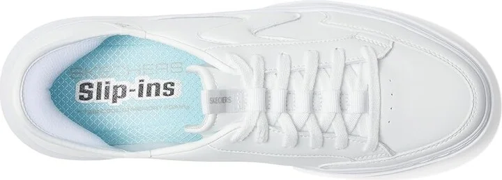 SKECHERS Court Classics Cordova Classic - New Reign Hands Free Slip-Instm Women's Shoes White : 5.5 Medium - Image 2