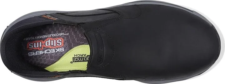 SKECHERS Craster Lanigan Hands Free Slip-Ins Men's Shoes Black : 7 D - Medium, Leather - Image 2