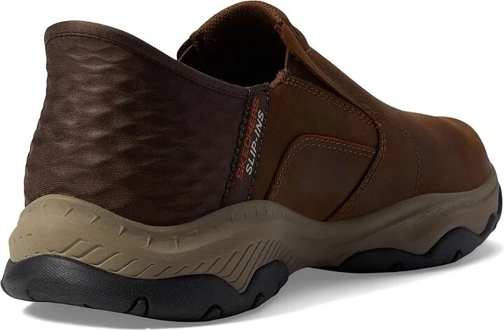 SKECHERS Craster Lanigan Hands Free Slip-Ins Men's Shoes Dark Brown : 7 D - Medium, Leather - Image 4