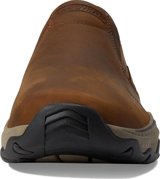 SKECHERS Craster Lanigan Hands Free Slip-Ins Men's Shoes Dark Brown : 7 D - Medium, Leather - Image 5
