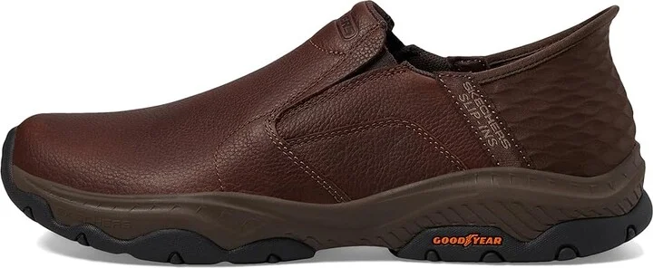 SKECHERS Craster Lanigan Hands Free Slip-Ins Men's Shoes Red Brown : 7 D - Medium, Leather - Image 6