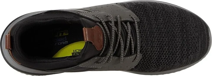 SKECHERS Delson 3.0 - Cicada Men's Shoes Black/Gray : 7.5 D - Medium, Textile/Synthetic - Image 2