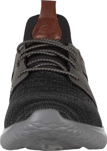 SKECHERS Delson 3.0 - Cicada Men's Shoes Black/Gray : 7.5 D - Medium, Textile/Synthetic - Image 5