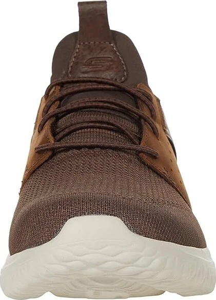 SKECHERS Delson 3.0 - Cicada Men's Shoes Dark Brown : 7 D - Medium, Textile/Synthetic - Image 5