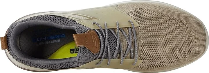 SKECHERS Delson 3.0 - Cicada Men's Shoes Taupe : 8.5 D - Medium, Textile/Synthetic - Image 2