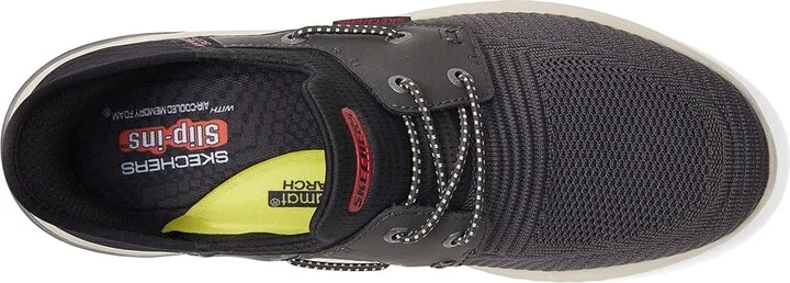 SKECHERS Delson 3.0 Roth Hands Free Slip-Ins Men's Shoes Charcoal Black : 8 D - Medium, Synthetic - Image 2