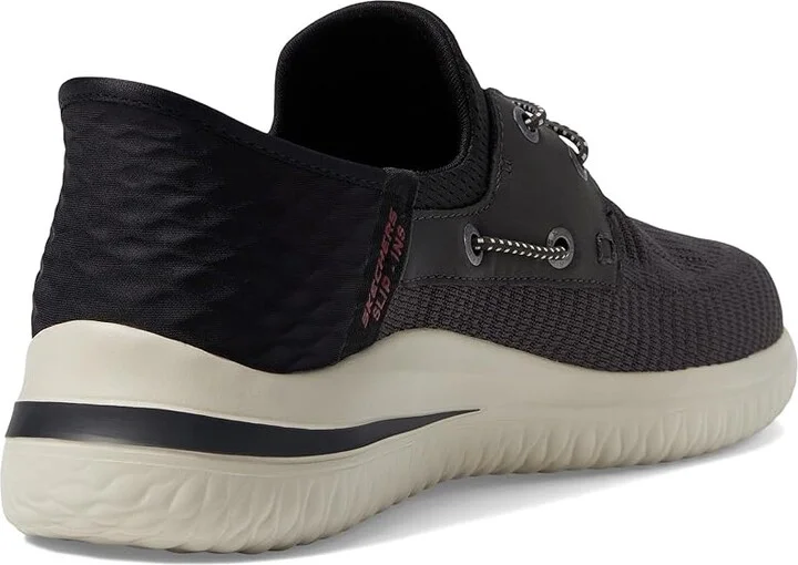 SKECHERS Delson 3.0 Roth Hands Free Slip-Ins Men's Shoes Charcoal Black : 8 D - Medium, Synthetic - Image 4