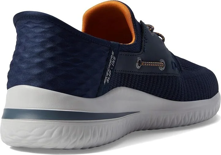 SKECHERS Delson 3.0 Roth Hands Free Slip-Ins Men's Shoes Navy : 7 D - Medium, Synthetic - Image 4