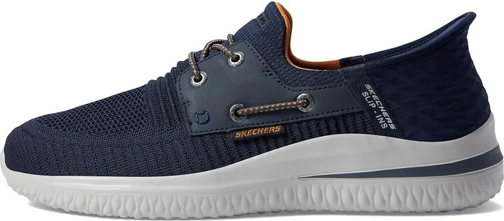 SKECHERS Delson 3.0 Roth Hands Free Slip-Ins Men's Shoes Navy : 7 D - Medium, Synthetic - Image 6