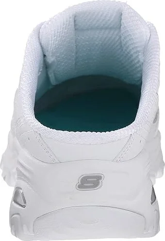 SKECHERS D'Lites - Bright Sky Women's Lace up casual Shoes White : 5 C - Wide, Leather - Image 5