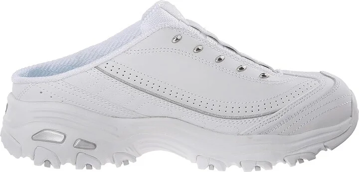 SKECHERS D'Lites - Bright Sky Women's Lace up casual Shoes White : 5 C - Wide, Leather - Image 8