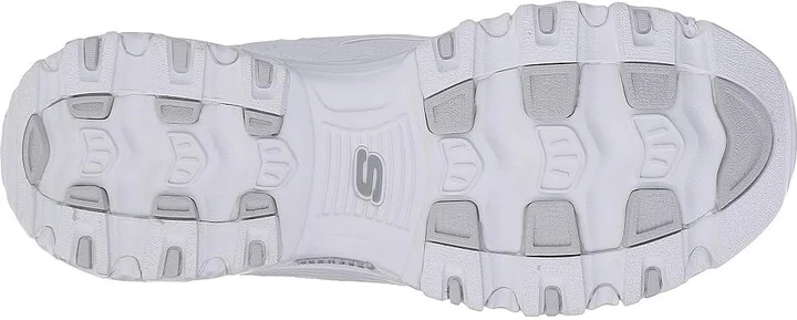 SKECHERS D'Lites - Fresh Start Women's Lace up casual Shoes White : 6.5 B - Medium, Leather/Synthetic - Image 4