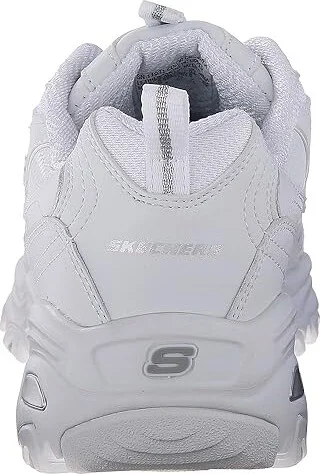 SKECHERS D'Lites - Fresh Start Women's Lace up casual Shoes White : 6.5 B - Medium, Leather/Synthetic - Image 5