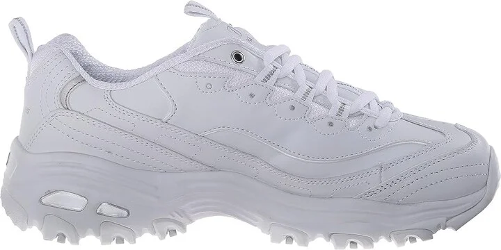 SKECHERS D'Lites - Fresh Start Women's Lace up casual Shoes White : 6.5 B - Medium, Leather/Synthetic - Image 8