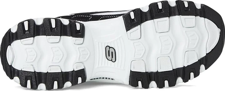 SKECHERS D'Lites Hands Free Slip-INS Women's Shoes Black White : 5 B - Medium, Rubber - Image 3