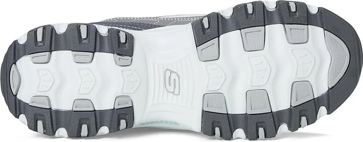 SKECHERS D'Lites Hands Free Slip-INS Women's Shoes Grey Light Pink : 5.5 B - Medium, Rubber - Image 3