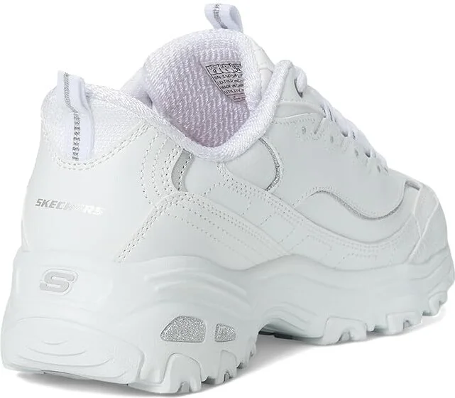 SKECHERS D'Lites Hands Free Slip-INS Women's Shoes White Silver : 13 B - Medium, Rubber - Image 4