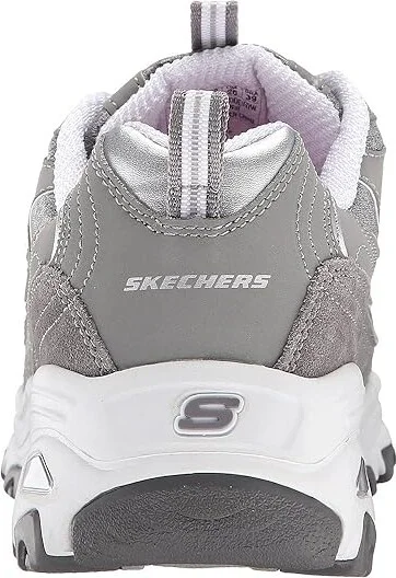 SKECHERS D'Lites - Me Time Women's Lace up casual Shoes Gray : 5.5 C - Wide, Leather/Synthetic - Image 5