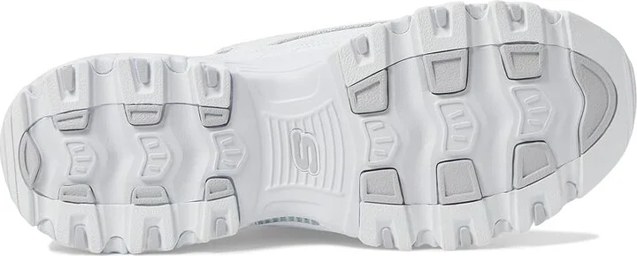 SKECHERS D'Lites New Scene Hands Free Slip - Ins Women's Shoes White Silver : 5.5 B - Medium, Leather - Image 3