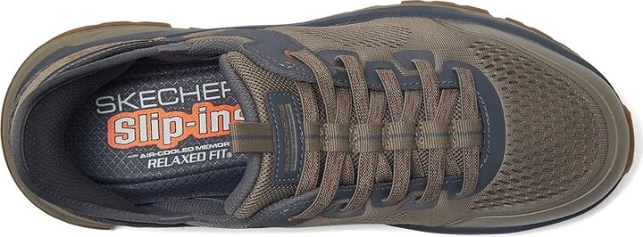 SKECHERS D'Lux Journey Hands Free Slip-In Sneaker Men's Shoes Tan/Charcoal : 7 D - Medium - Image 2