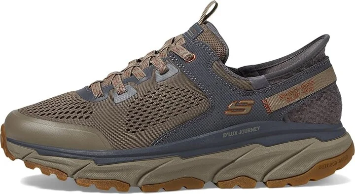 SKECHERS D'Lux Journey Hands Free Slip-In Sneaker Men's Shoes Tan/Charcoal : 7 D - Medium - Image 6