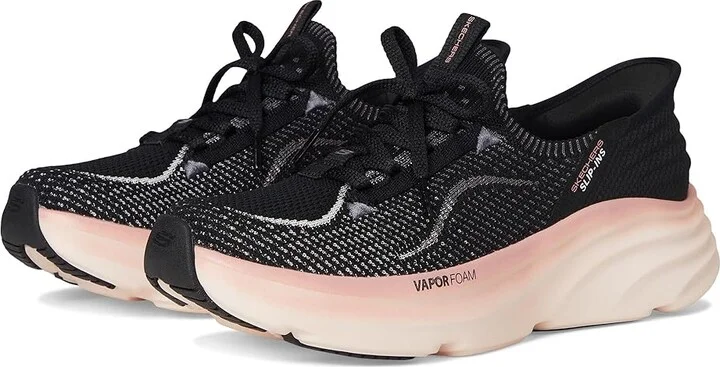 SKECHERS D'Lux Vapor Hands Free Slip-INS Women's Shoes Black : 8 B - Medium