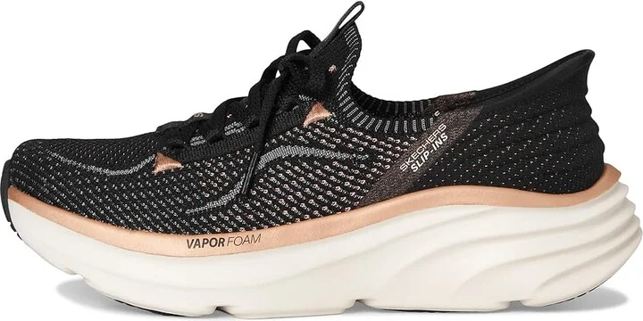 SKECHERS D'Lux Vapor Hands Free Slip-INS Women's Shoes Black Rose Gold : 7 B - Medium - Image 6