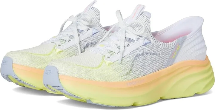 SKECHERS D'Lux Vapor Hands Free Slip-INS Women's Shoes White : 6 B - Medium