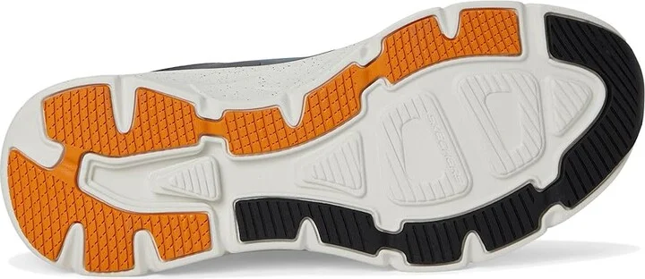 SKECHERS D'Lux Walker 2.0 Grailo Waterproof Men's Shoes Blue/Orange : 9 4E - Extra Wide, Synthetic - Image 3