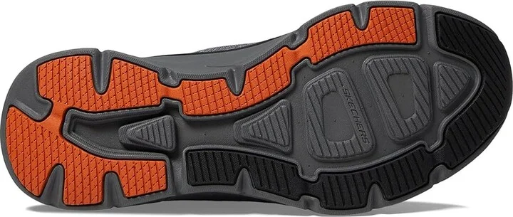 SKECHERS D'Lux Walker 2.0 Rezinate Hands Free Slip-In Men's Shoes Charcoal/Orange : 7.5 D - Medium - Image 3