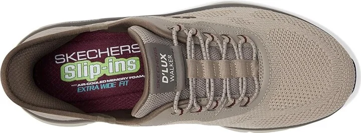 SKECHERS D'Lux Walker 2.0 Rezinate Hands Free Slip-In Men's Shoes Taupe : 11.5 D - Medium, Synthetic - Image 2