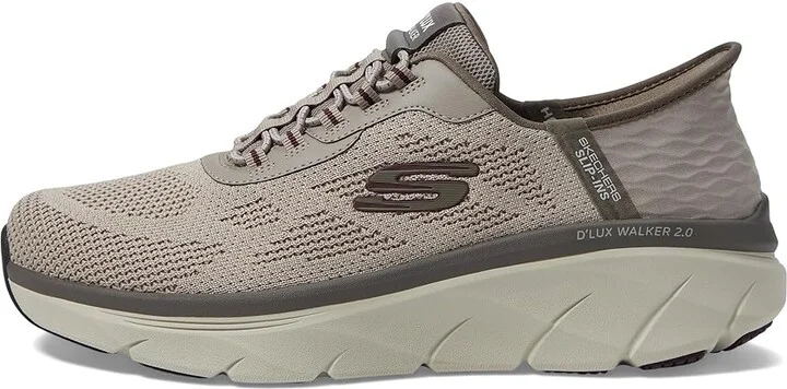 SKECHERS D'Lux Walker 2.0 Rezinate Hands Free Slip-In Men's Shoes Taupe : 11.5 D - Medium, Synthetic - Image 6