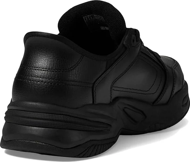 SKECHERS Durham Hands Free Slip-In Men's Shoes Black/Black : 6.5 4E - Extra Wide, Leather - Image 4