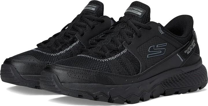 SKECHERS Dynamite AT Escapar Hands Free Slip-in Men's Shoes Black/Black : 8.5 D - Medium, Leather