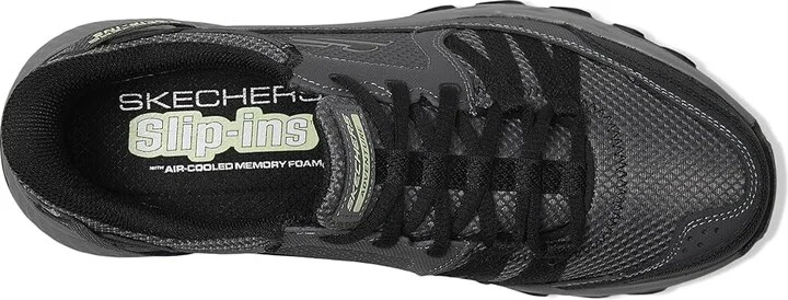 SKECHERS Dynamite AT Escapar Hands Free Slip-in Men's Shoes Charcoal/Black : 9.5 D - Medium, Leather - Image 2