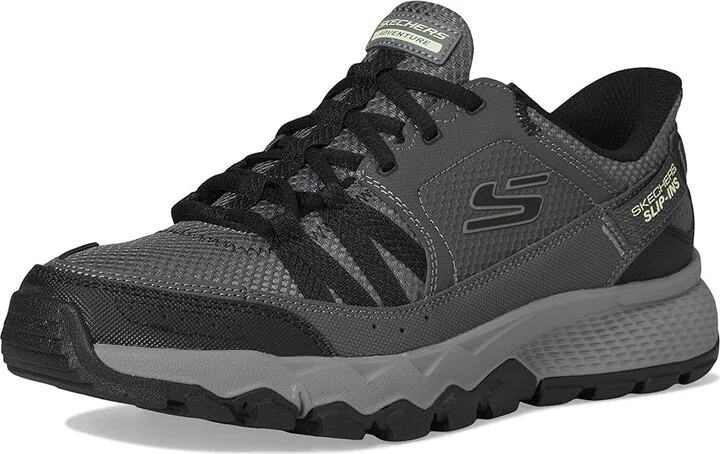 SKECHERS Dynamite AT Escapar Hands Free Slip-in Men's Shoes Charcoal/Black : 9.5 D - Medium, Leather - Image 5