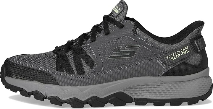 SKECHERS Dynamite AT Escapar Hands Free Slip-in Men's Shoes Charcoal/Black : 9.5 D - Medium, Leather - Image 6