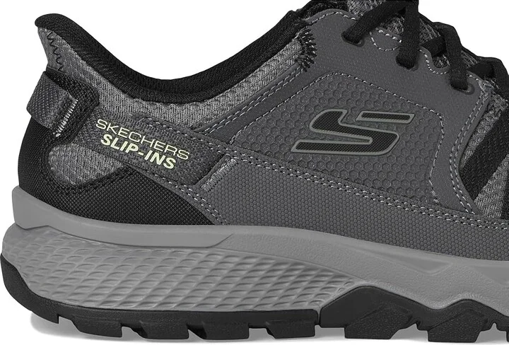 SKECHERS Dynamite AT Escapar Hands Free Slip-in Men's Shoes Charcoal/Black : 9.5 D - Medium, Leather - Image 7