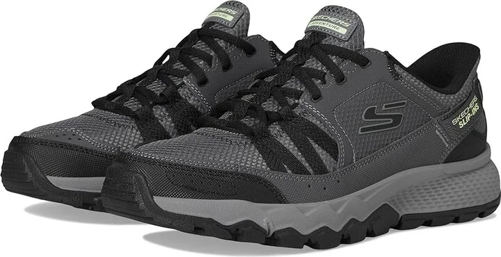 SKECHERS Dynamite AT Escapar Hands Free Slip-in Men's Shoes Charcoal/Black : 9.5 D - Medium, Leather