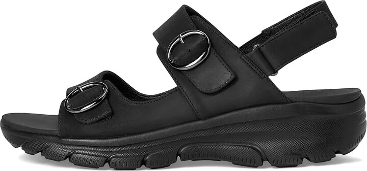 SKECHERS Easy Going - Certified Charm Women's Sandals Black/Black : 8 C - Wide - Image 6