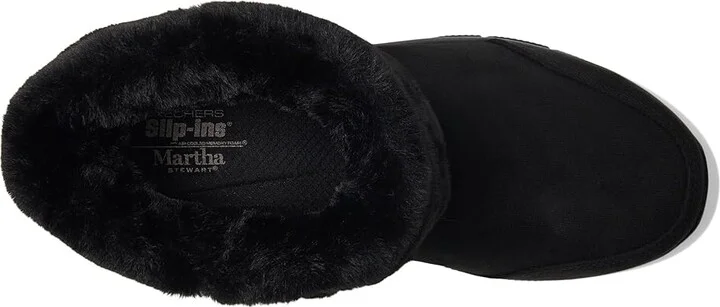 SKECHERS Easy Going - Comfy Cool Martha Stewart- Hands Free Slip-Ins Women's Boots Black/Black : 5 B - Medium, Synthetic - Image 2