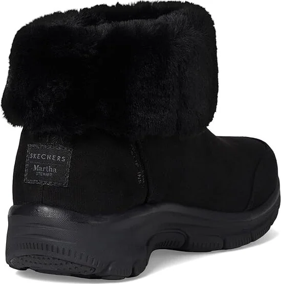 SKECHERS Easy Going - Comfy Cool Martha Stewart- Hands Free Slip-Ins Women's Boots Black/Black : 5 B - Medium, Synthetic - Image 4
