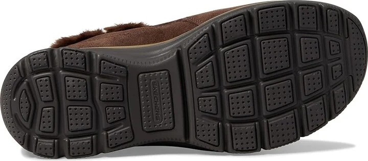 SKECHERS Easy Going - Cool Zip Women's Shoes Chocolate : 5.5 B - Medium, Suede - Image 3