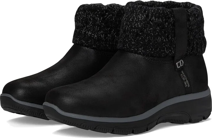 SKECHERS Easy Going - Cozy Weather 2 - Hands Free Slip-Ins Women's Boots Black : 5.5 B - Medium