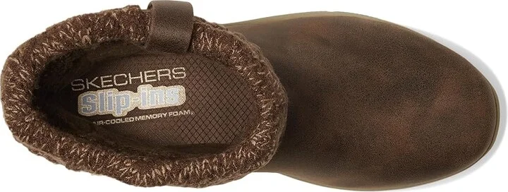 SKECHERS Easy Going - Cozy Weather 2 - Hands Free Slip-Ins Women's Boots Chocolate : 6 B - Medium - Image 2
