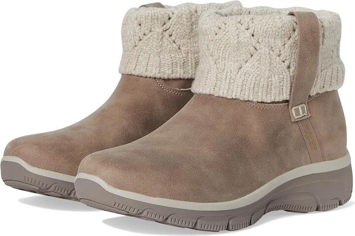 SKECHERS Easy Going - Cozy Weather 2 - Hands Free Slip-Ins Women's Boots Taupe : 7.5 B - Medium