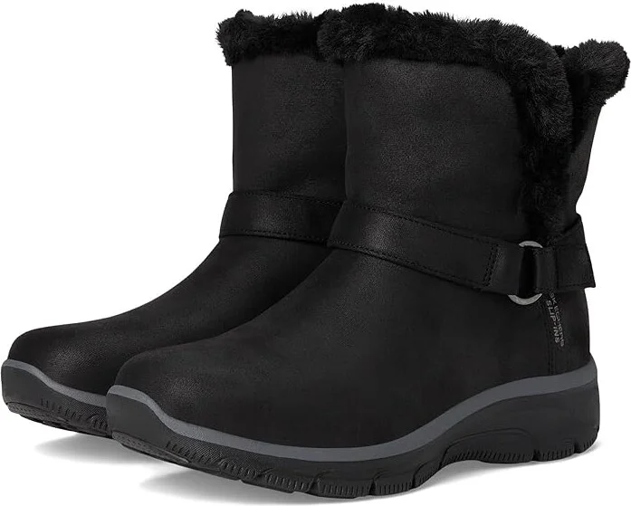 SKECHERS Easy Going - Dreamers Move - Hands Free Slip-Ins Women's Boots Black : 9 B - Medium, Leather