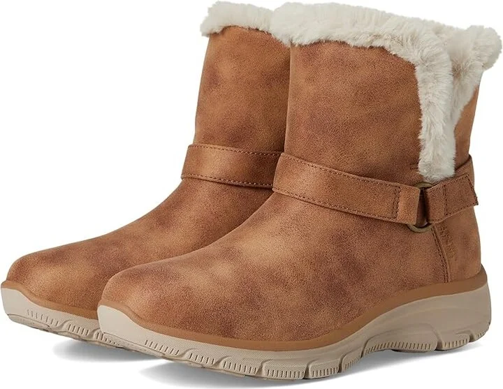 SKECHERS Easy Going - Dreamers Move - Hands Free Slip-Ins Women's Boots Chestnut : 9 B - Medium, Leather