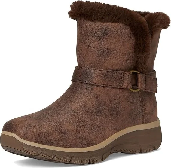 SKECHERS Easy Going - Dreamers Move - Hands Free Slip-Ins Women's Boots Chocolate : 5.5 B - Medium, Leather - Image 5